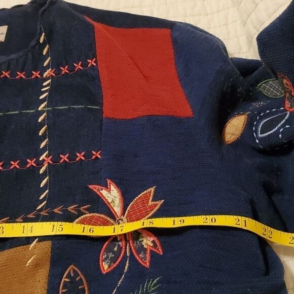 Vintage Koret City Blues Patchwork Denim Jacket - Size Large - Picture 9 of 10